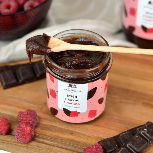 Miód z kakao i maliną